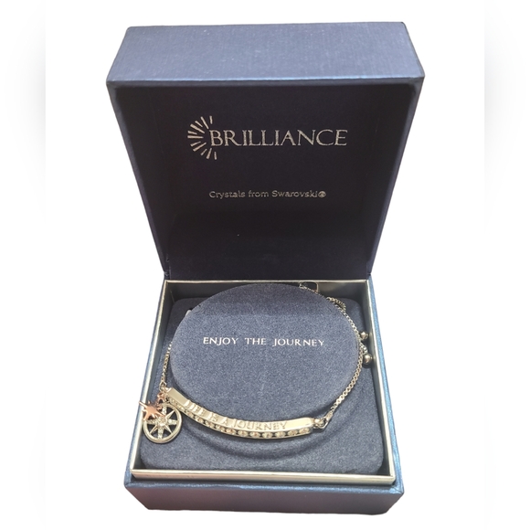 Brilliance two-tone rose/clear ns bracelet - Picture 5 of 7